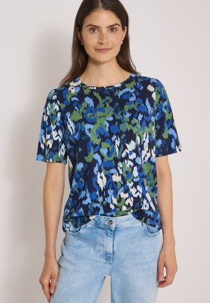 Cecil, BOAT-NECK T-SHIRT WITH PRINT - T-shirt imprimé - urban dark blue