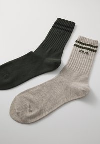 Fila NORMAL LIFESTYLE SOCKS UNISEX 6 PACK - Ponožky - military/sand