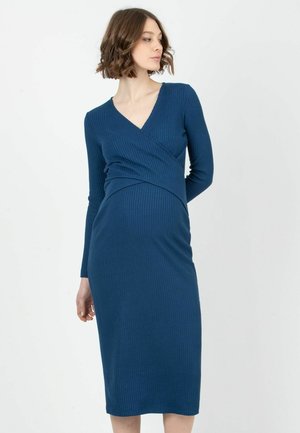 ADELE-MATERNITY - Pouzdrové šaty - blue