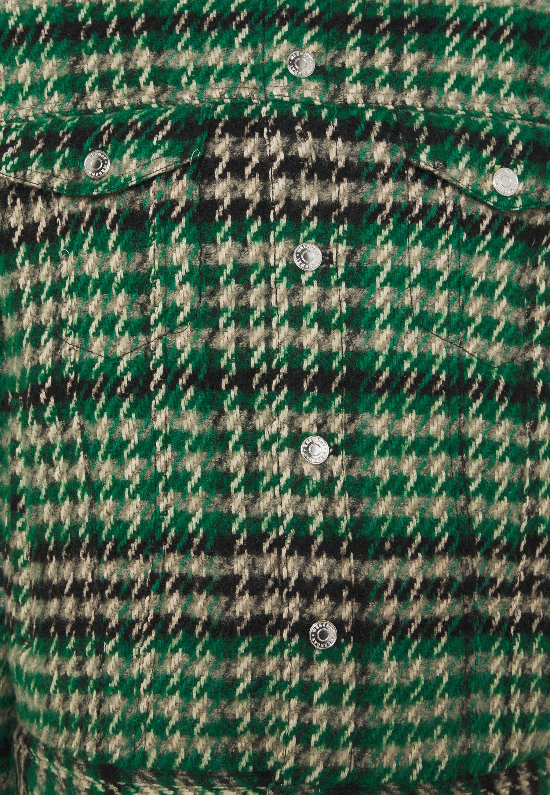 MILTON CHECKED JACKET Tunn jacka green MILTON CHECKED JACKET Tunn jacka green