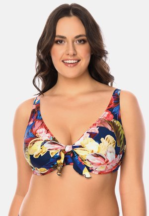 Bikini pezzo sopra - navy flowers