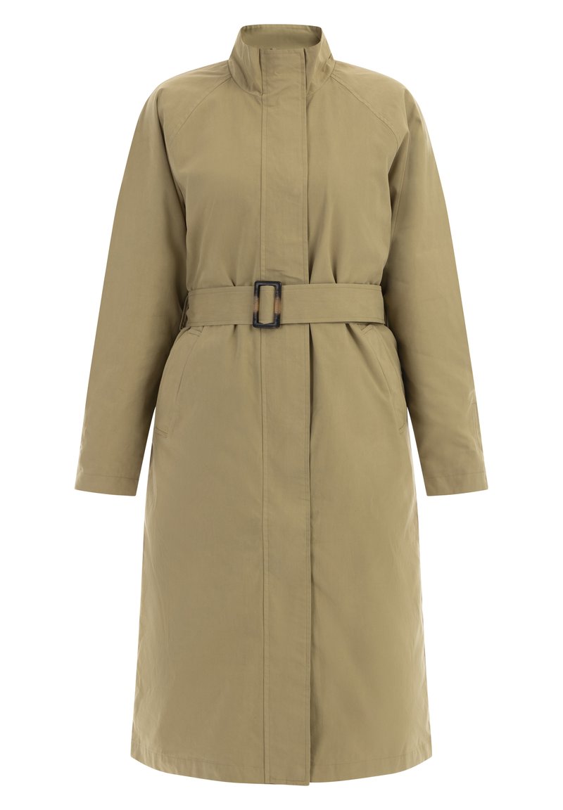 dreimaster Trenchcoat olijfgroen