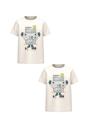 REGULAR FIT  SET - Print T-shirt - weiß