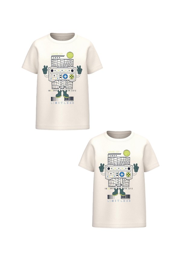 REGULAR FIT  SET - T-Shirt print - weiß