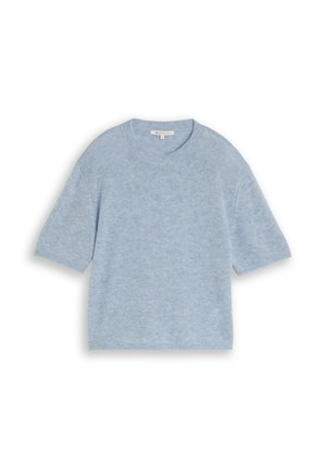 TOM TAILOR DENIM, Lihtne T-särk - foggy sky blue melange
