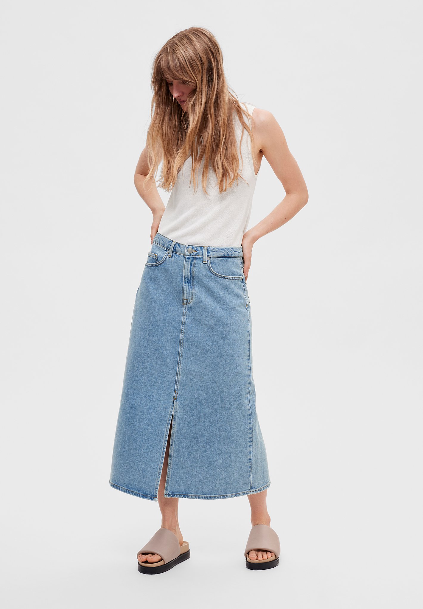 Jupe-culotte (skort) S.C. & CO. Femme Bleue - Taille S - Stretch - Neuf Sans étiquette