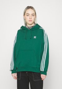 adidas Originals CLASSICS OVERSIZED HOODIE - Sweatshirt - dark green
