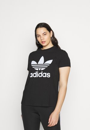 TREFOIL TEE - T-shirt con stampa - black/white