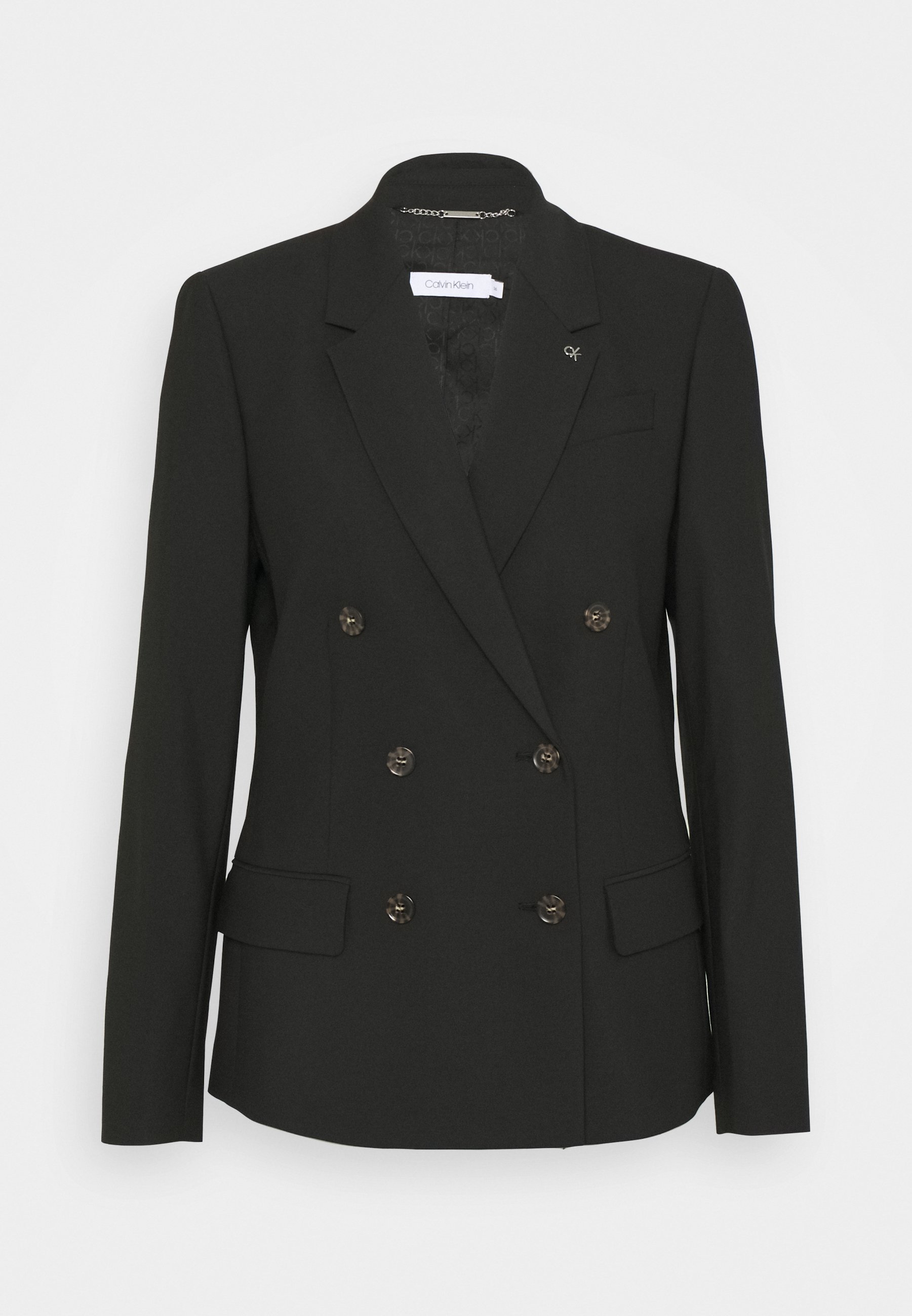 ladies black double breasted blazer