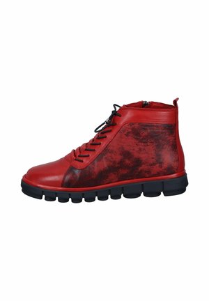 Lace-up ankle boots - rot