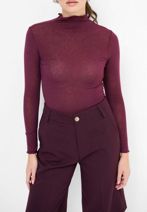 MINIMAL - Maglietta a manica lunga - bordeaux