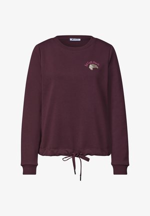 Street One, SWEATSHIRT MIT RUNDHALS UND EMBROIDERY - Sweater - rustic rouge
