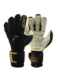 Reusch - NIGHT SPARK - Goalkeeping gloves - schwarzgold Thumbnail Image 1