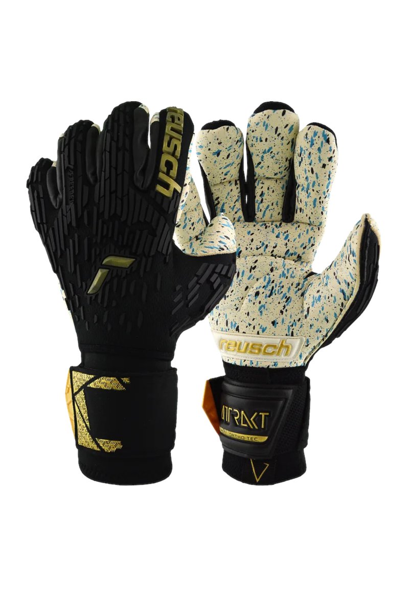 Reusch - NIGHT SPARK - Goalkeeping gloves - schwarzgold, Enlarge