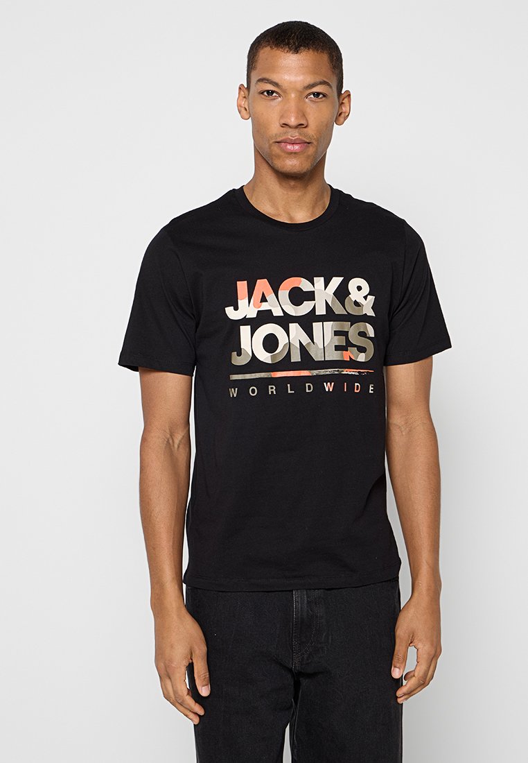jack & jones T-shirt print zwart