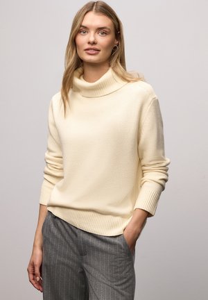 SOFTER ROLLKRAGENPULLOVER - Pullover - beige