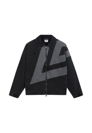 Umbro, WASHED DRILL JACKET - Τζιν μπουφάν - black