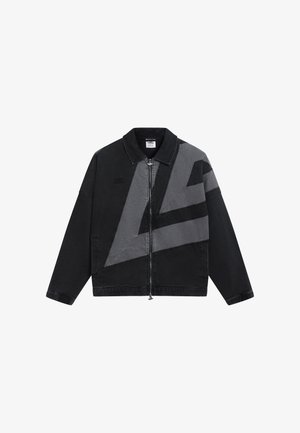 Umbro, WASHED DRILL JACKET - Τζιν μπουφάν - black