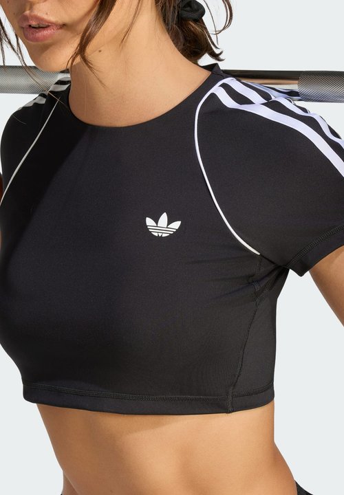 adidas Sport Superstar Bra T-Shirt Asia Sizing 'Black' (Women's) — foto 4