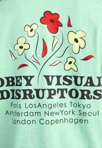 Obey Clothing VISUAL DISRUPTORS - Triko s potiskem - quiet green