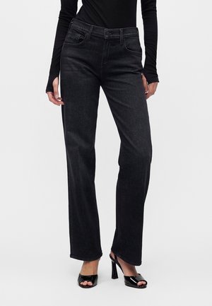 Mother, THE MID RISE RAMBLER ZIP SNEAK - Дънки с прав крачол - black denim