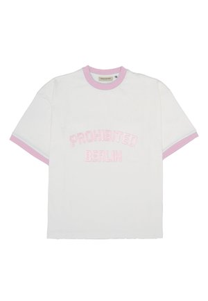RUSH CONTRAST TEE - T-shirt con stampa - rose