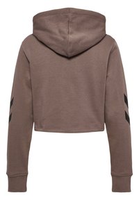 Hummel HMLLEGACY CROPPED  - Kapuzenpullover - iron
