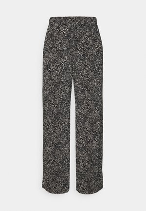 Vero Moda VMSIMPLY EASY WIDE PANT - Trousers - black - Zalando.ie