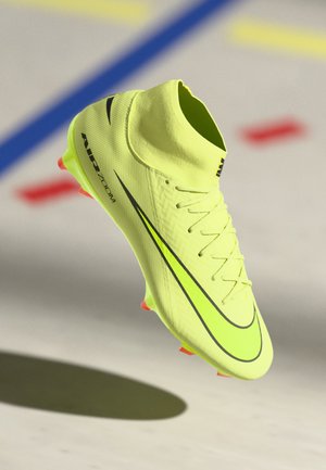 ZM 10 ACADEMY FG/MG - Botines de fútbol para césped - limelight/volt/hyper crimson