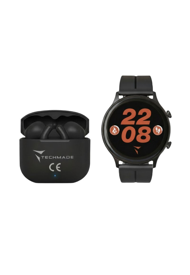 TECHMADE DYNAMIC - BUNDLE SET - Smartwatch - black/nero-screziato ...