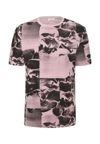s.Oliver MIT ALLOVERPRINT - T-Shirt print - rosa