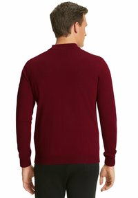 FALKE BASIC NEW MERINO HALFZIP - Maglione - wine