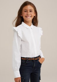 WE Fashion Košilová halenka  - white