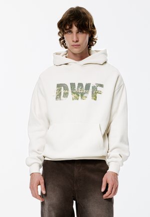 DWF GRAPHIC - Pulover s kapuco - white