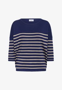 Ei valittu, navy peony greige stripe