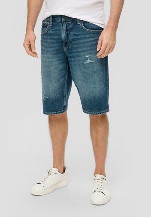 s.Oliver MID RISE - Short en jean - blau