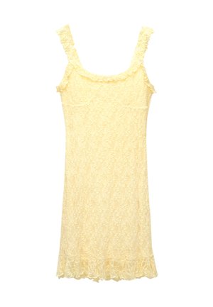PULL&BEAR Šaty do práce - light yellow