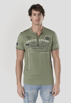 SHORT SLEEVE  - Camiseta estampada - kaki   khaki
