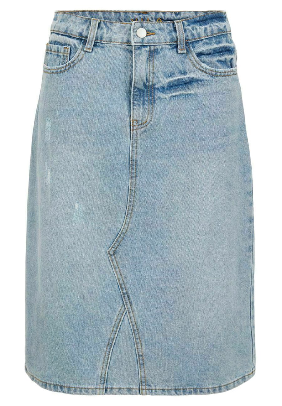 Vila Jeansrok - light blue denim/Lichtblauw - Zalando.be