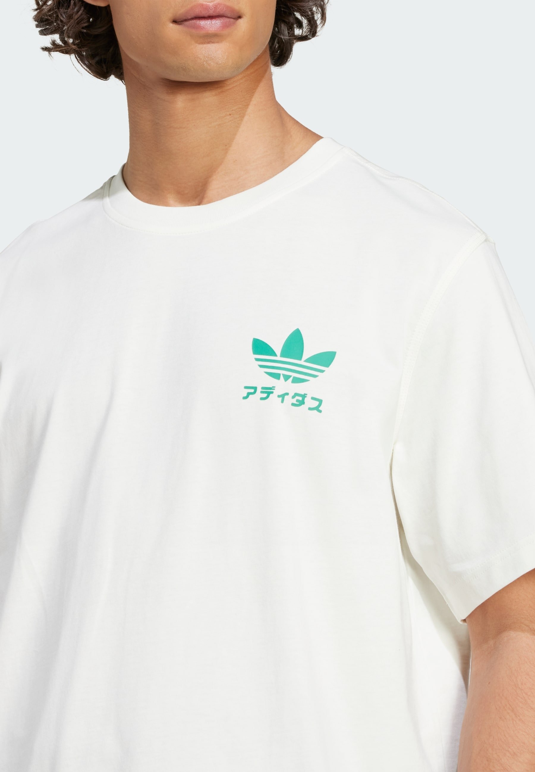 売れ筋商品|||アディダスオリジナルス Tシャツ レディース トップス Print T-shirt - off white adidas Originals Japan Florals graphic t-shirt in off white