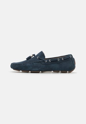 LEATHER - Mocasines - blue