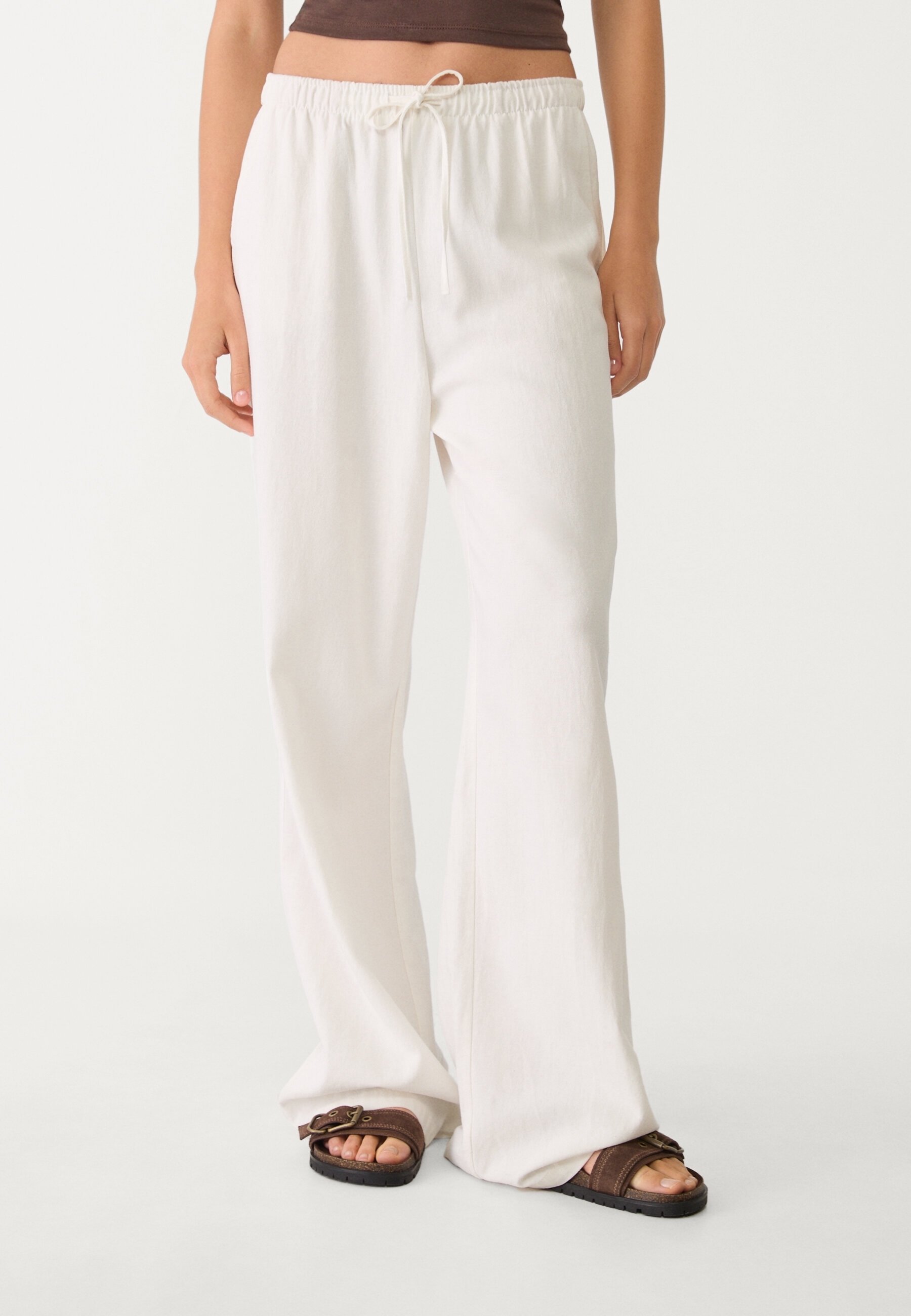 Stradivarius Pantaloni off-white/avorio (Second hand) - Main Image