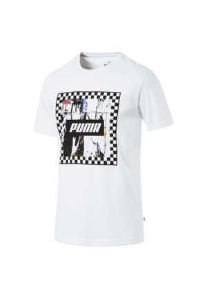 Puma GRAPHIC - T-shirt con stampa - white