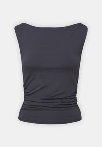 SOFT TOUCH BOATNECK TOP - Top - stone