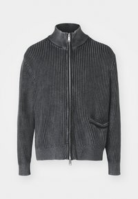 MATTIAS REGULAR CARDIGAN - Kardigan - washed black
