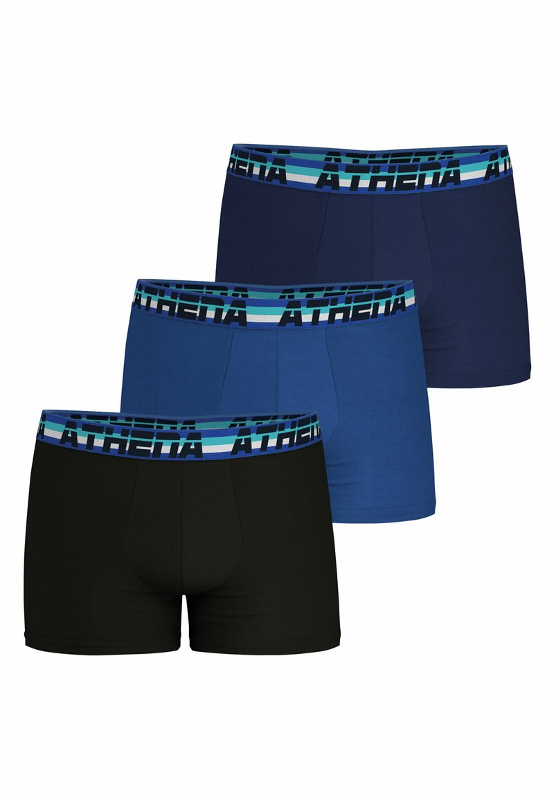Athena LOT DE 3 FULL STRETCH - Boxers - noir bleu marine