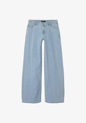 WIDE WAIST - Trapezaste traperice - light blue denim