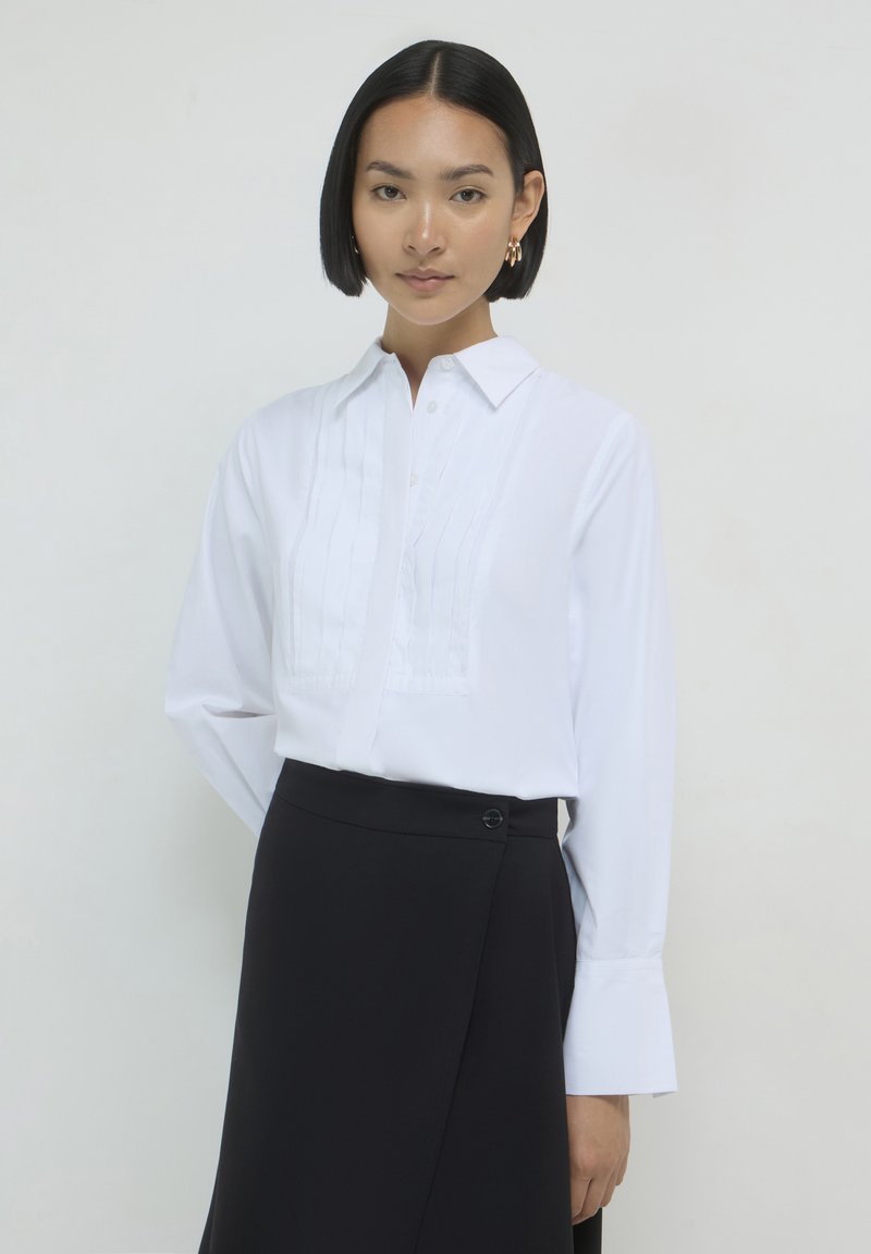 Calliope CON PLASTRON  - Camicia - bianco