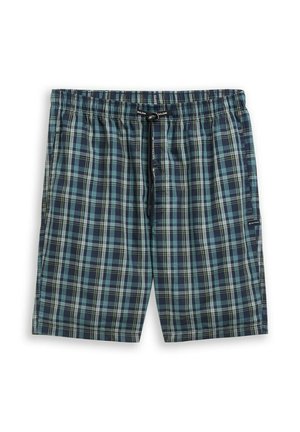 TOM TAILOR, TOM TAILOR UNTERWÄSCHE BOXERSHORTS MIT KAROMUSTER - Nachtwäsche Hose - blue-medium-check