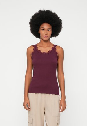 BABETTE U NECK - Top - tawny port